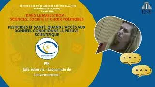 Miniature : Table ronde 1 - Pesticides et santé - Julie Subervie , Économiste