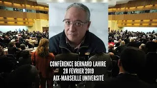 Miniature : Conférence/discussion Bernard Lahire Aix en Provence Février 2019.