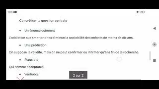 Miniature : La problématique(2):                   les hypothèses