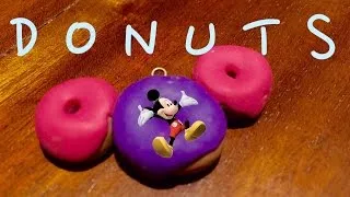 Miniature : Donuts Mickey Mouse création Fimo   Tutorial   How To   Facile français