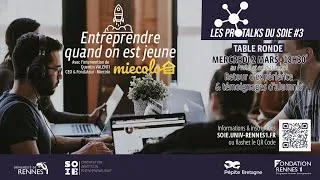 Miniature : Les Pro'Talks du SOIE #3 / Entreprendre quand on est jeune