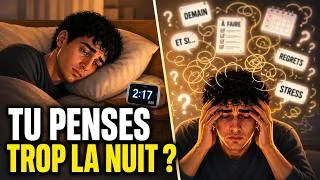 Miniature : Si tu penses trop la nuit, regarde ça | 10 habitudes du soir pour arrêter de ruminer
