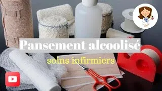 Miniature : pansement alcoolisé/soins infirmiers