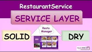 Miniature : Resto Manager – EP6 – Application JavaFX + Hibernate | Mise en place du Service Layer  - S.O.L.I.D