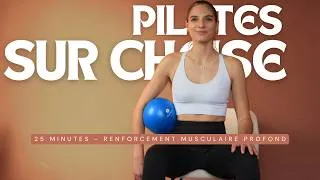 Miniature : Pilates sur chaise - 25 minutes - renforcement musculaire profond
