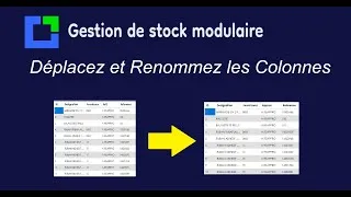 Miniature : Déplacer et Renommer des Colonnes