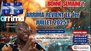 Miniature : 🎯 ARRIMA CANADA – 1er JUILLET 2025 : Une Chance Inédite à Saisir ! 🇨🇦 | Infos Cruciales !