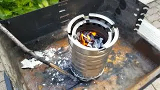 Miniature : 👉Fabriquer un réchaud à bois double paroi !