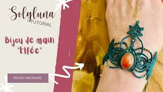 Miniature : Tuto Bijou de Main en Micro-Macramé 🌟 Création Bohème avec Pierre Naturelle