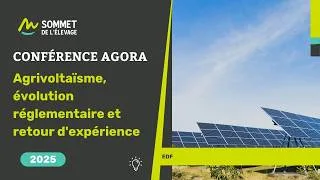 Miniature : AGORA 2025 : Agrivoltaïsme, évolution réglementaire et retour d'expérience