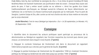Miniature : Devoir corrigé : La décolonisation du Sénégal 🇸🇳🇸🇳🇸🇳