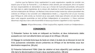 Miniature : Devoir corrigé 2 - La décolonisation en Afrique Noire : Gold Coast