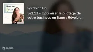 Miniature : S2E13 - Optimiser le pilotage de votre business en ligne : Révéler la puissance de la data avec J...