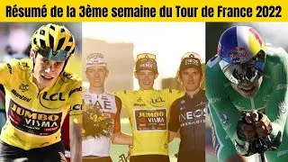 Miniature : Vingegaard et Laporte Vainqueur, Pogacar Attaquant  - Résumé de la 3ème semaine du Tour de France.