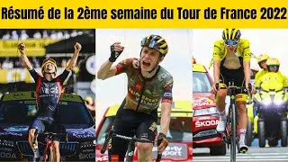 Miniature : Vingegaard prend le pouvoir , Défaillance de Pogacar - Résumé de la 2ème semaine du Tour de France .