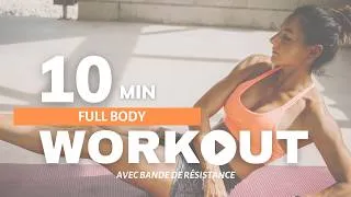 Miniature : Séance complète 10 min avec élastique | Renforcement musculaire full body à la maison