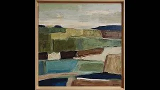 Miniature : Au-delà des champs | Contemporary Abstract Landscape | Oil Painting by Sophie Dumont