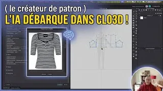 Miniature : 👍👉CRÉER UN PATRON EN 30 SECONDES : L'IA débarque dans CLO 3D