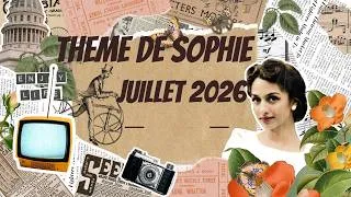 Miniature : QUE BRODER EN JUILLET 2026 ? Le thème de Sophie