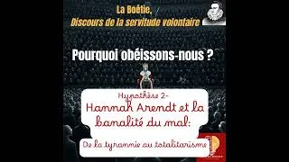 Miniature : De la Servitude Volontaire à la Banalité du Mal : La Boétie et Arendt face au pouvoir
