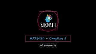 Miniature : MAT2080 - Loi Normale - UQAM