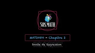 Miniature : MAT2080 - Droite de Regression - UQAM