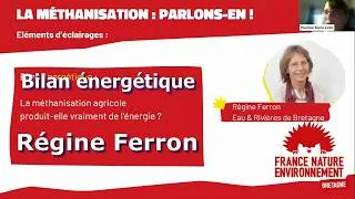 Miniature : Méthanisation , étude du bilan énergétique par Régine Ferron ingénieur agronome