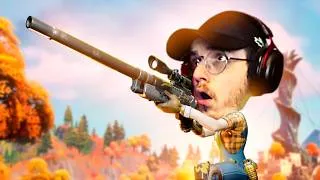 Miniature : DÉFI: ACHETER le SNIPER EXOTIQUE et RENTRER un CLIP pour le TOP 1 ! (Fortnite C7S2)