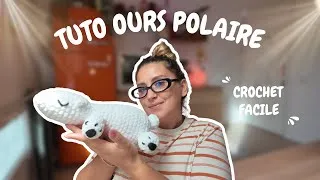 Miniature : TUTO CROCHET : UN OURS POLAIRE TROP CHOU POUR L'HIVER ❄️🐻‍❄️