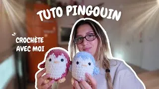 Miniature : TUTO CROCHET : UN PINGOUIN TROP MIGNON POUR L'HIVER ❄️☃️