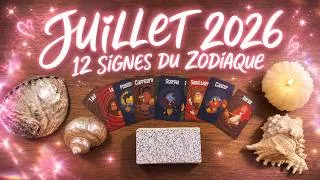 Miniature : Juillet 2026  🐚 12 Signes du Zodiaque (Tirage & point astro)