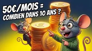 Miniature : Investir 50€/mois : voici combien tu auras dans 10 ans