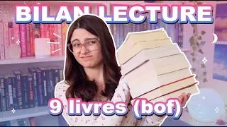 Miniature : J'AI LU (et pas vraiment aimé) CES 9 LIVRES... parlons-en 😬 | Bilan lecture ☆ Juin 2026