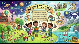 Miniature : We love to learn - Nous aimons apprendre - Chanson éducative pour apprendre l'anglais en primaire A1