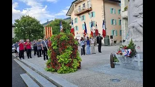 Miniature : Viuz-en-Sallaz — Comémmoration du 14 juillet 2025 avec Agathe et Julie, jeunes porte-drapeaux