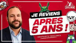 Miniature : Je reviens après 5 ans... et je suis maintenant graphiste streameur 🎨