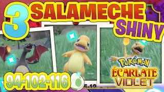 Miniature : TRIPLE SHINY SALAMECHE - 94 / 102 / 116 OEUFS !!! POKEMON SCARLET & VIOLET