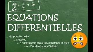 Miniature : SPC Prépa BAC - Equations différentielles (ordre 1)