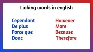 Miniature : Mots de LIAISONS en ANGLAIS (Additionally, Moreover, etc..)
