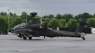 Miniature : AH-64 Apache Helicopter Startup and Takeoff