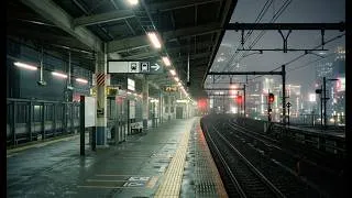 Miniature : Tokyo Train Station at Night 🚉 Lofi Chill Beats to Relax