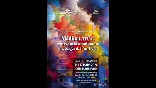 Miniature : Exposition - Médium Art’s - Oeuvres médiumniques & Messages de l’Au-Delà #spiritisme #medium #art