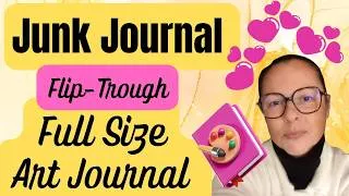 Miniature : New Junk Journal Flip-Trough / Full Size Art Journal 😍😍😍... #artjournal #junkjournal #journaling