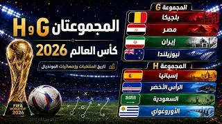 Miniature : تاريخ المجموعة G وH في كأس العالم 2026 | أرقام المنتخبات والمواجهات التاريخية