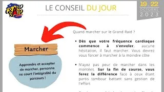 Miniature : Les conseils (officiels) de l'organisation du Grand Raid (diagonale des fous)