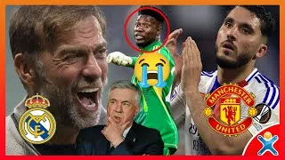 Miniature : Urgent🚨 Jürgen Klopp au Real Madrid? Manchester United décroche- Rayan Cherki quitte Lyon- Onana OUT