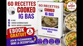 Miniature : EBOOK OFFERT : 60 recettes Cookeo à IG et charge glycémique (CG) bas !