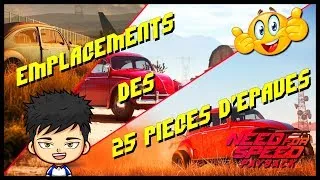 Miniature : NEED FOR SPEED PAYBACK EMPLACEMENTS DES 25 PIÈCES D'ÉPAVES !!!