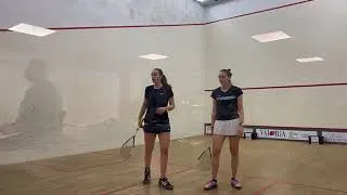 Miniature : PSA Squash95, 2021, 1/4 finale. Stephan bat Barbeau