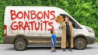 Miniature : Offrir Des Bonbons à Des Inconnus Dans Une Camionnette